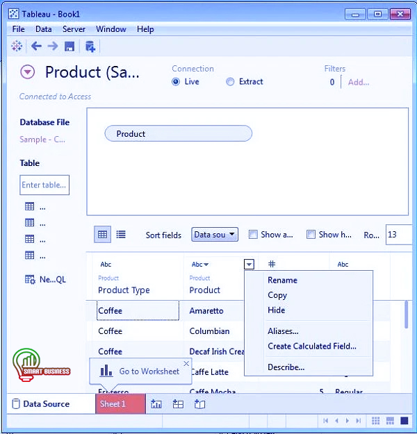 ویرایش و مدیریت Metadata در Tableau