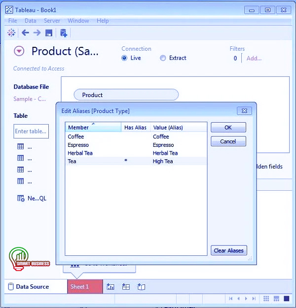 ویرایش و مدیریت Metadata در Tableau