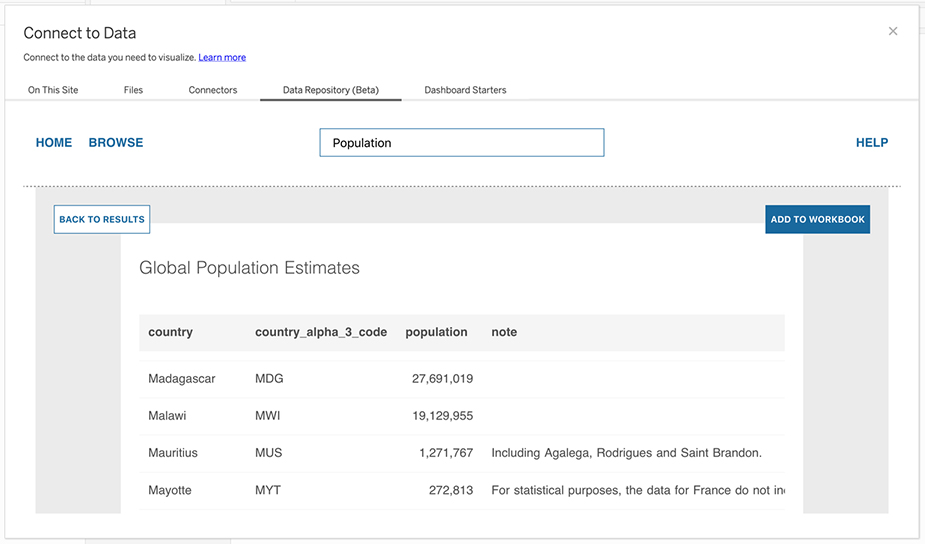 مخزن داده های تبلو (Data Repository)