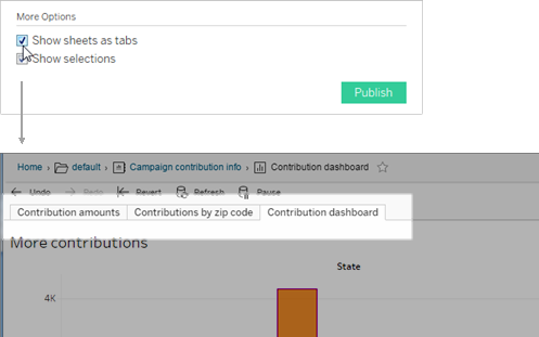 انتشار Workbook در Tableau