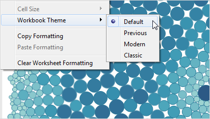 Formatting at the workbook level in tableau