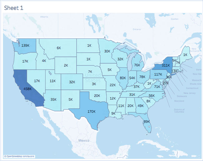 نقشه برداری با Tableau