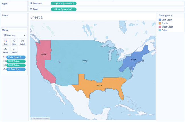 نقشه برداری با Tableau