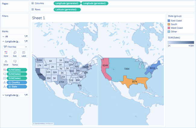 نقشه برداری با Tableau