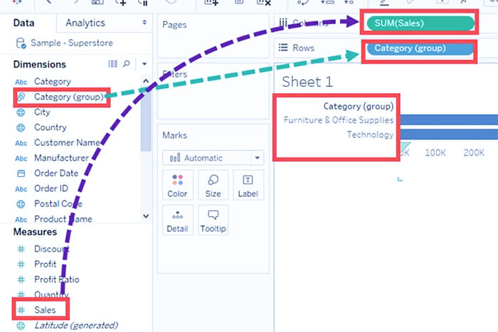 Tableau Grouping