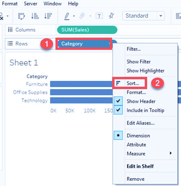 Tableau Grouping