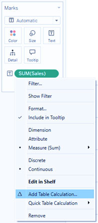 جدول متنی (Text Table) در Tableau