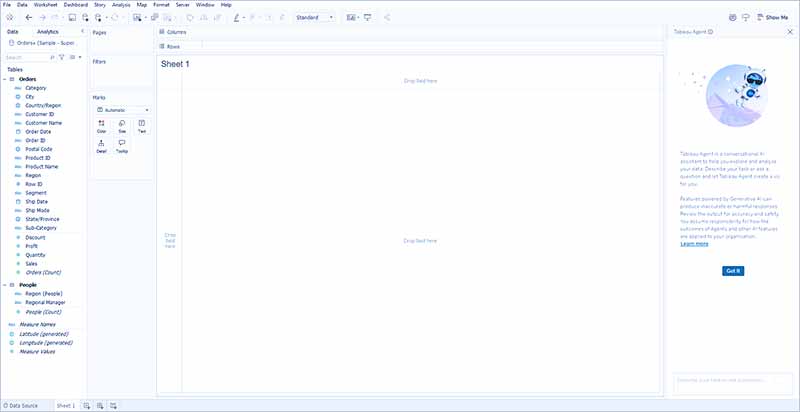 تحلیل داده‌ ها در Tableau