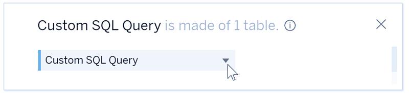Connect to a Custom SQL Query