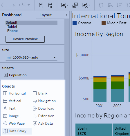 Tableau Data Story
