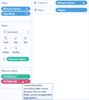 عیب‌یابی Troubleshoot ترکیب داده ها در Tableau