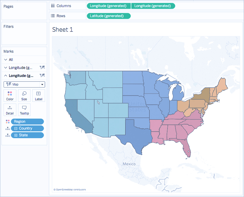 توابع User (کاربر) در Tableau