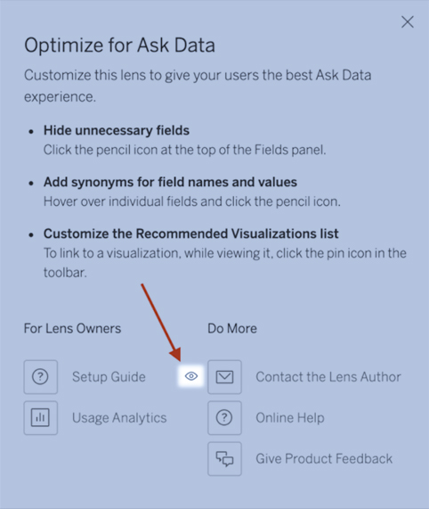 Ask Data Lenses