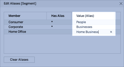 Create Aliases to Rename Members