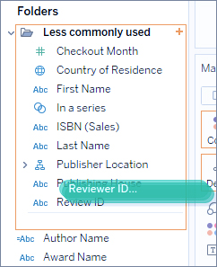 Organize and Customize Fields in the Data Pane