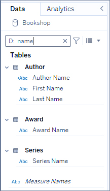 Organize and Customize Fields in the Data Pane