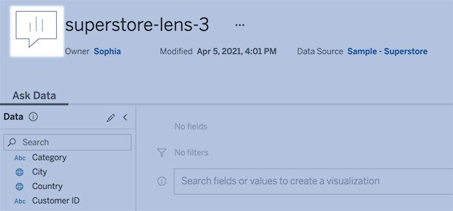 Optimize Data for Ask Data