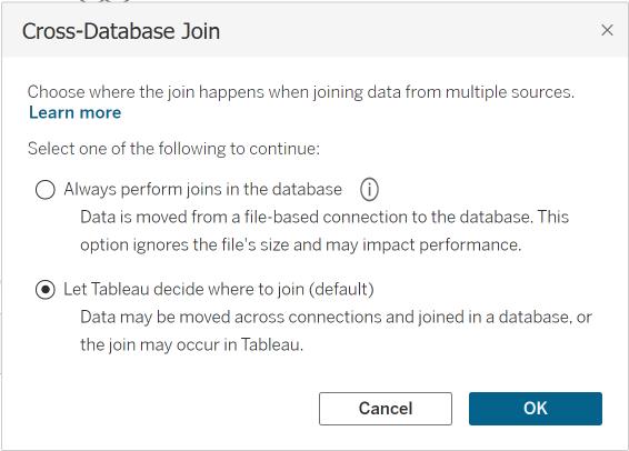 بهبود عملکرد برای اتصال بین پایگاه های داده (Cross-Database)