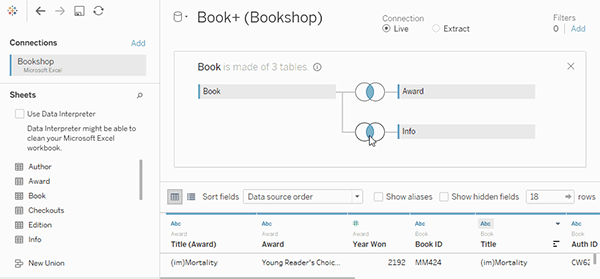 اتصال دادهها (Join) در Tableau