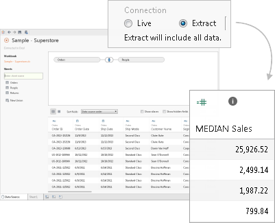 ویرایش منابع داده (Edit Data Source) در Tableau