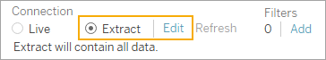 اکسترکت کردن دادهها (Extract Data) در Tableau Desktop