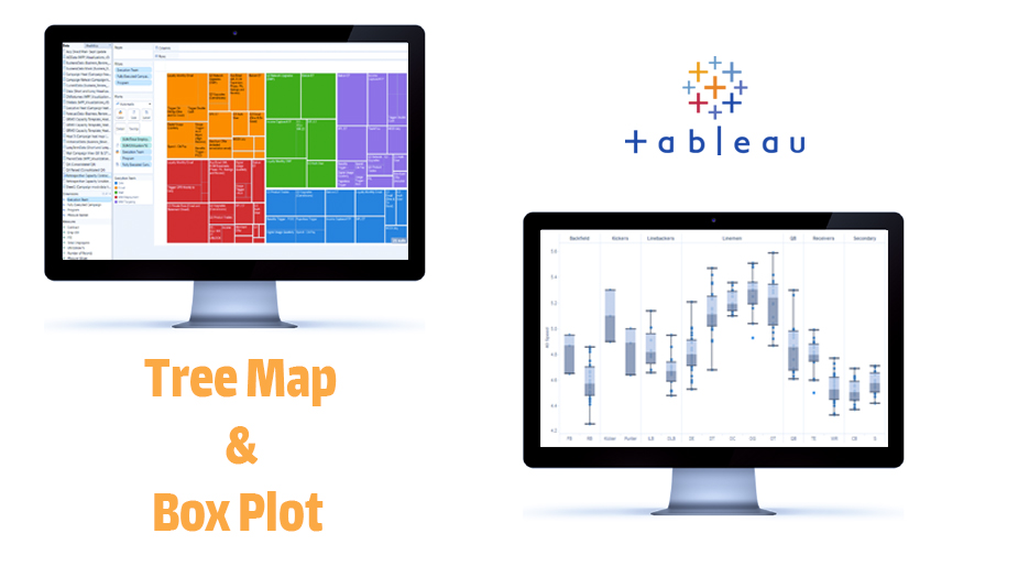 نمودارهای Box Plot و Tree Map در تبلو