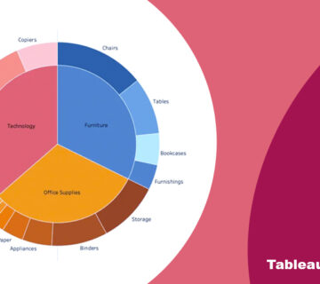 نمودار دایره ای (Pie Chart) در تبلو