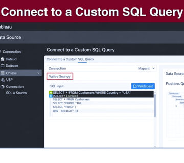 Connect to a Custom SQL Query