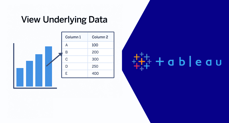 view underlying tableau data