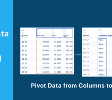 Pivot Data از ستون‌ها به ردیف‌ها در Tableau